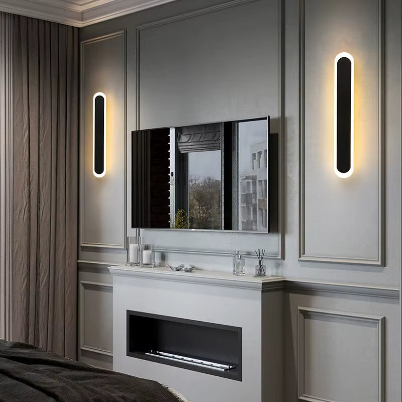 LED Outdoor Wall Lamp with IP65 Waterproof Rating for Modern Interior and Exterior Decor - Suitable for Porch, Balcony, Bedroom, and Living Room - 110V/220V