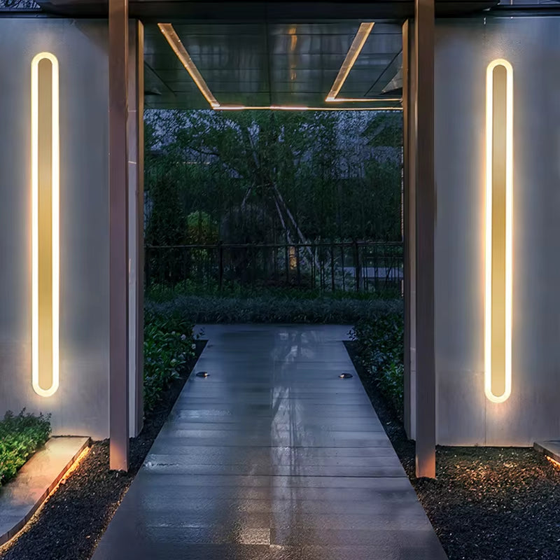 LED Outdoor Wall Lamp with IP65 Waterproof Rating for Modern Interior and Exterior Decor - Suitable for Porch, Balcony, Bedroom, and Living Room - 110V/220V